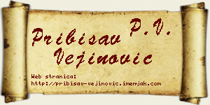 Pribisav Vejinović vizit kartica